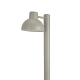 ^ΓΚΡΙ ΦΩΤΙΣΤΙΚΟ BERO 1XE27 MAX.10W LED IP44 ΜΕ ΚΟΛΩΝΑ & ΟΠΑΛ PC ΚΑΛΥΜΜΑ  -BERO1POG